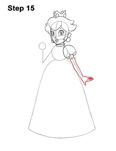 Draw Princess Peach Super Mario 15 How to Draw Princess Peach Full Body Nintendo 15