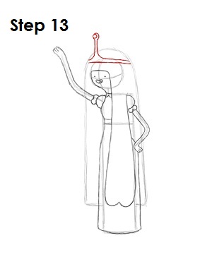 Draw Princess Bubblegum Step 13 Draw Princess Bubblegum Step 13