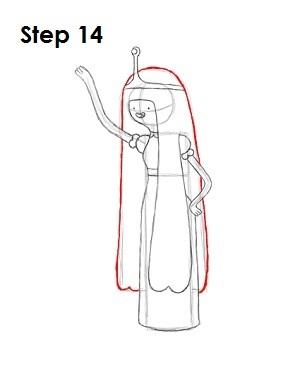Draw Princess Bubblegum Step 14 Draw Princess Bubblegum Step 14