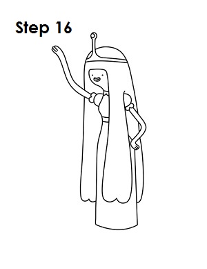 Draw Princess Bubblegum Step 16 Draw Princess Bubblegum Step 16