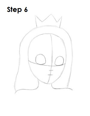 Draw Princess Peach Step 6 Draw Princess Peach Step 6