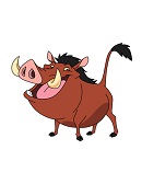 How to Draw Pumbaa Lion King