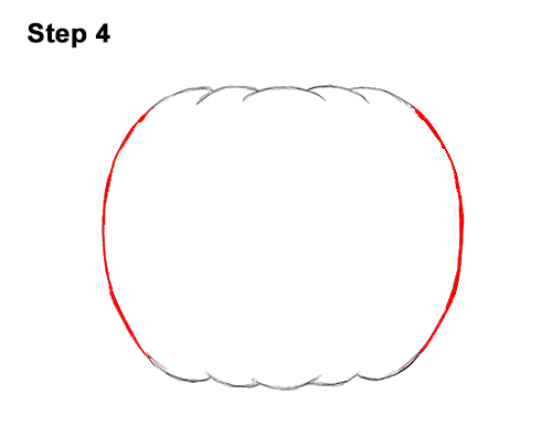 How to Draw a Halloween Pumpkin 4 How to Draw a Halloween Pumpkin jack-o-lantern Smiling 4