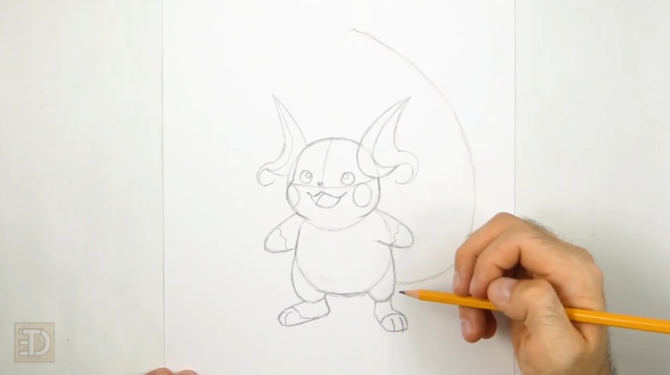 Draw Body Details How to Draw Raichu Body Details