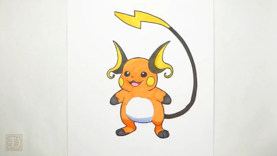 Add Any Finishing Touches How to Draw Raichu Finishing Touches