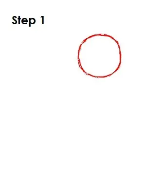 How to Draw Rainbow Dash Step 1