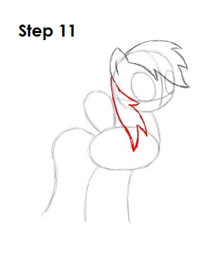 How to Draw Rainbow Dash Step 11 How to Draw Rainbow Dash Step 11