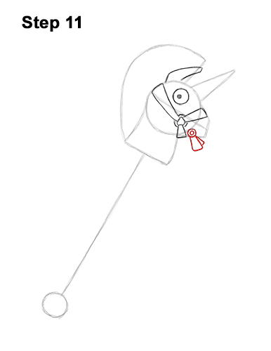 How to Draw Fortnite Rainbow Smash Pickaxe Unicorn 11