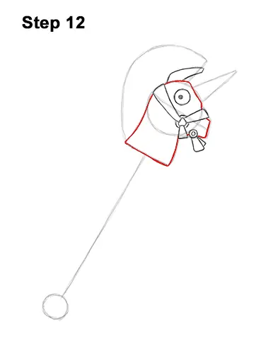 How to Draw Fortnite Rainbow Smash Pickaxe Unicorn 12