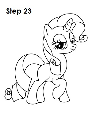 Rarity My Little Pony 23 Draw Rarity Pony 23