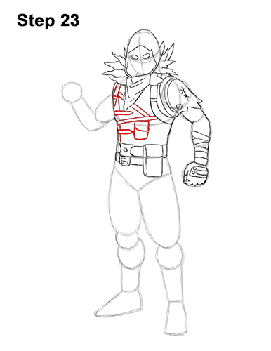 How to Draw Raven Full Body Fortnite Battle Royale 23