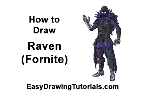 How to Draw Raven Full Body Fortnite Battle Royale