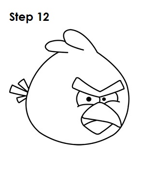 How to Draw Angry Birds (Red)