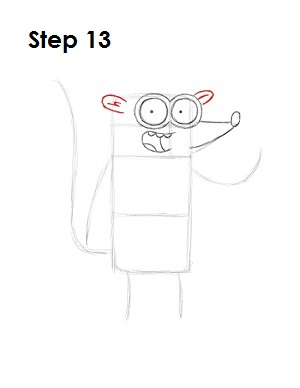 How to Draw Rigby 13 How to Draw Rigby Step 13