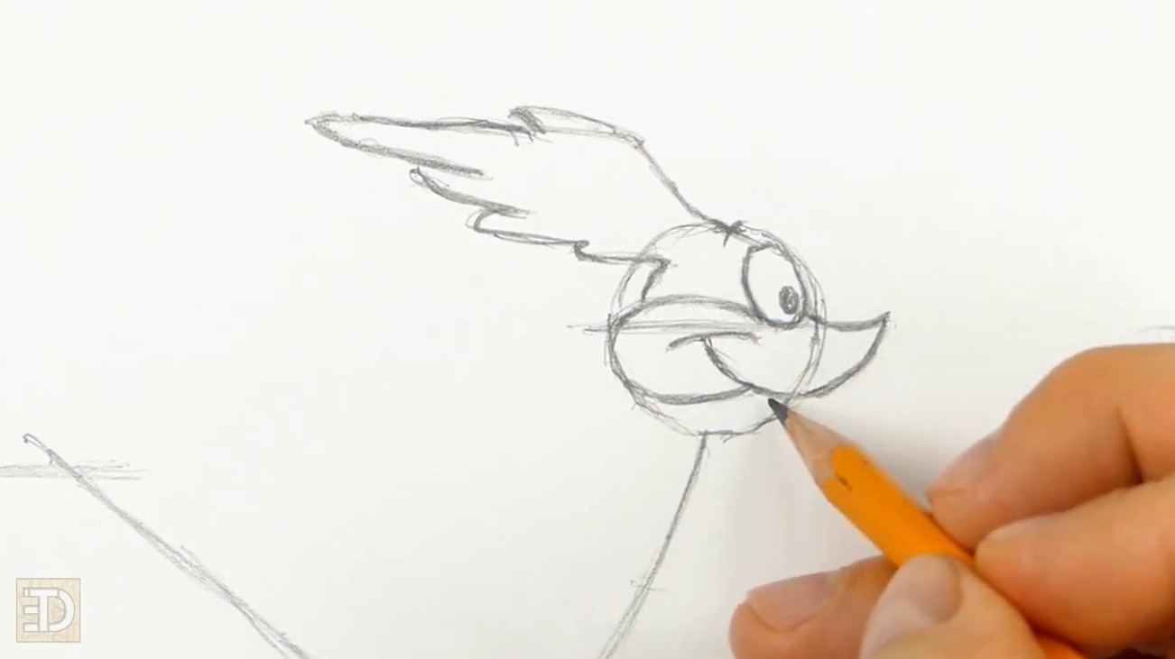 Draw Roadrunner Framework Detail How to Draw Roadrunner Body and Tail Guidelines
