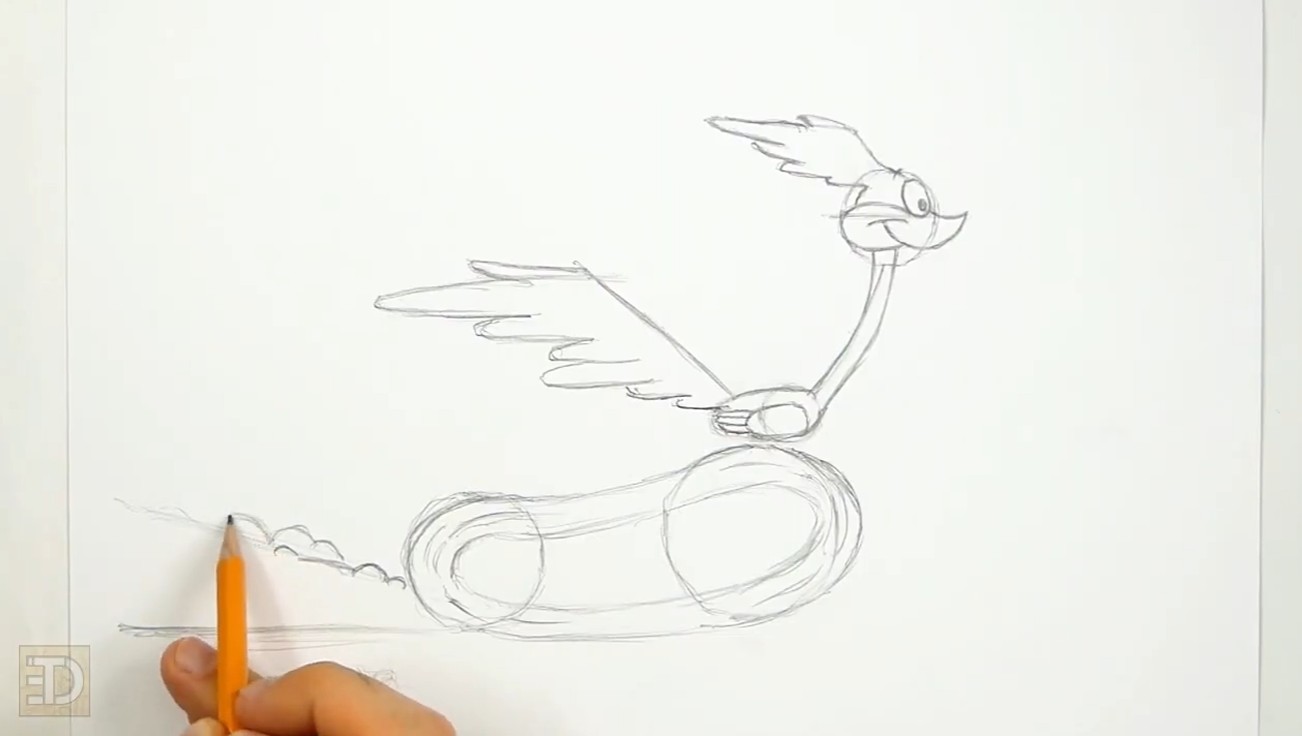 Draw Roadrunner Face Sketch How to Draw Roadrunner Face Details