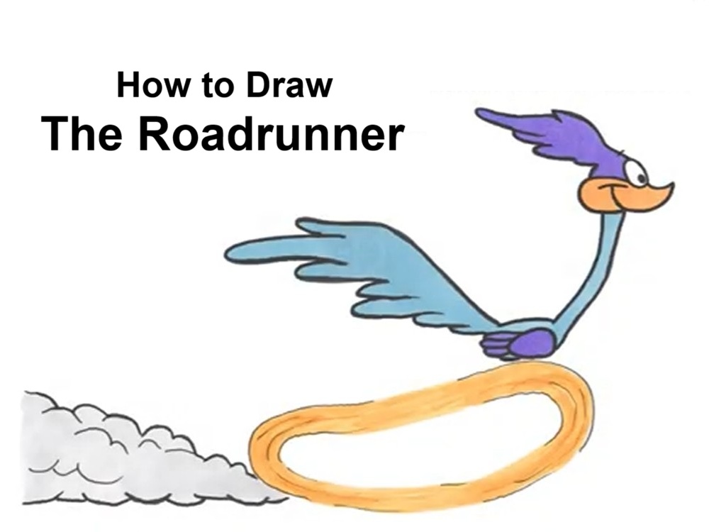 Draw Roadrunner Finished Piece How to Draw Roadrunner Final