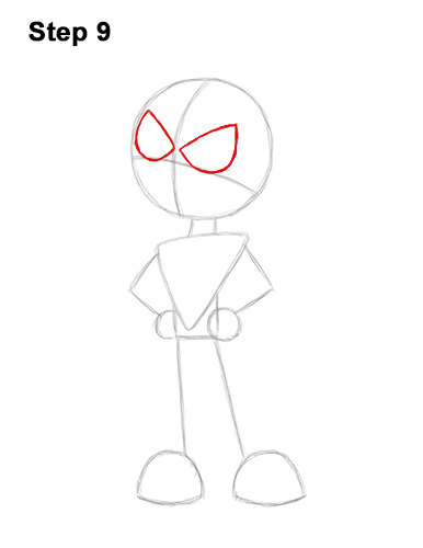 How to Draw Robin Teen Titans Go Full Body 9