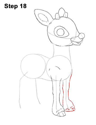 Draw Rudolph the Red-Nosed Reindeer 18