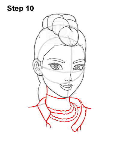 How to Draw Rumi - Step 10