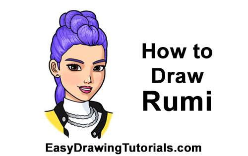 How to Draw Rumi - KPop Demon Hunters Lead Singer