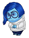 How to Draw Sadness Inside Out