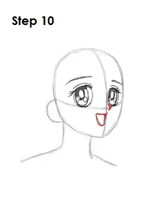  Draw Sailor Moon Step 10