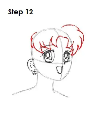  Draw Sailor Moon Step 12