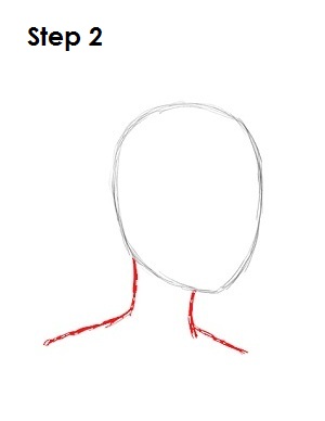 How to Draw Sailor Moon Step 2 Draw Sailor Moon Step 2