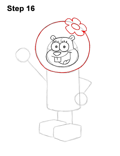 How to Draw Sandy Cheeks SpongeBob SquarePants 16