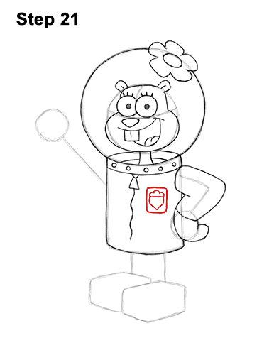 How to Draw Sandy Cheeks SpongeBob SquarePants 21
