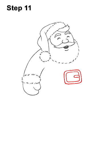 How to Draw Santa Claus Christmas Full Body 11