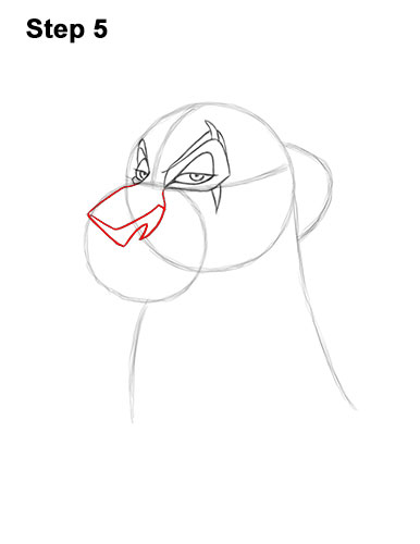 How to Draw Disney Villain Scar 5