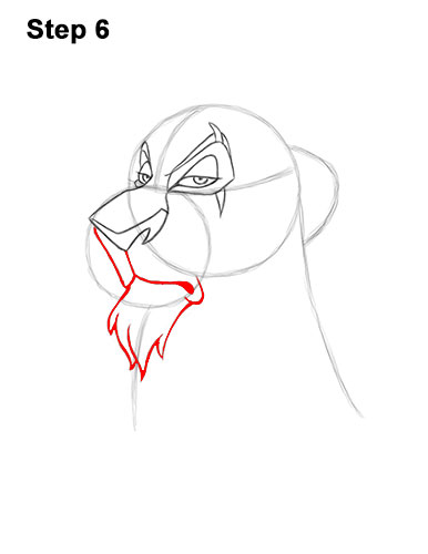 How to Draw Disney Villain Scar 6