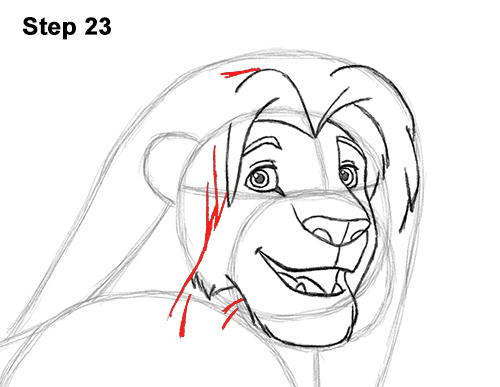 Simba Grown Up Lion King Drawing 23 Draw Adult Grown Up Simba Lion King Disney 23