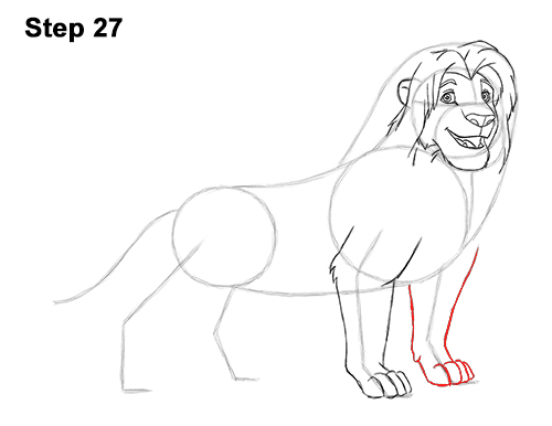 Simba Grown Up Lion King Drawing 27 Draw Adult Grown Up Simba Lion King Disney 27
