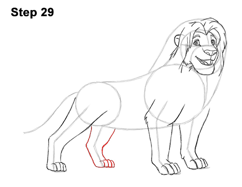 Simba Grown Up Lion King Drawing 29 Draw Adult Grown Up Simba Lion King Disney 29