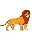 How to Draw Simba Adult Grown Up Lion King Full Body