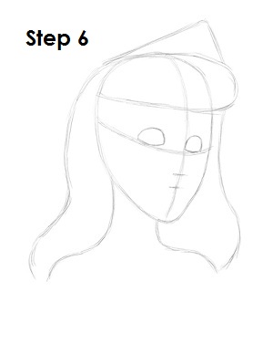 Draw Sleeping Beauty Step 6
