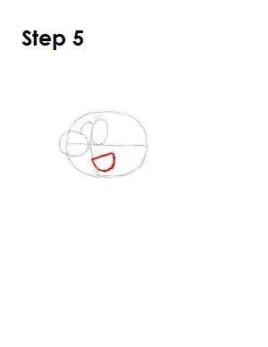 How to Draw a Smurf Step 5
