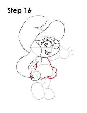 Smurfette 16 Draw Smurfette 16
