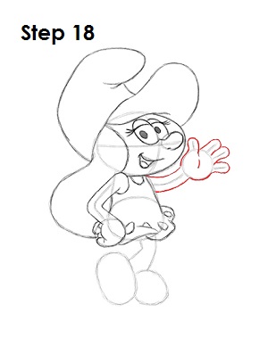 Smurfette 18 Draw Smurfette 18