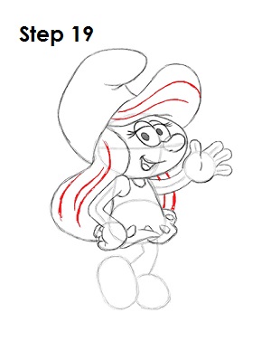 Smurfette 19 Draw Smurfette 19