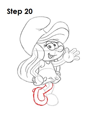 Smurfette 20 Draw Smurfette 20