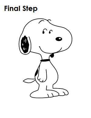 How to Draw Snoopy Final Step How to Draw Snoopy Final Step
