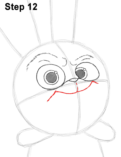 Snowball Secret Life Pets Drawing 12 Draw Snowball Secret Life of Pets 12