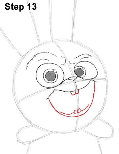 Snowball Secret Life Pets Drawing 13 Draw Snowball Secret Life of Pets 13