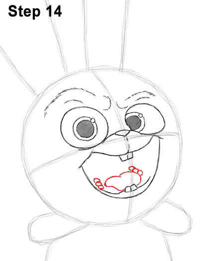 Snowball Secret Life Pets Drawing 14 Draw Snowball Secret Life of Pets 14