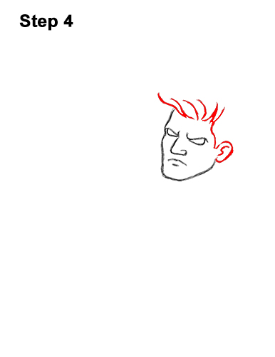 How to Draw Cartoon Soccer Football Player Kicking Ball 4