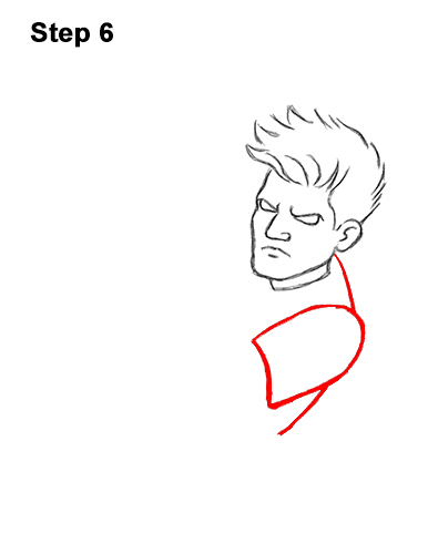 How to Draw Cartoon Soccer Football Player Kicking Ball 6